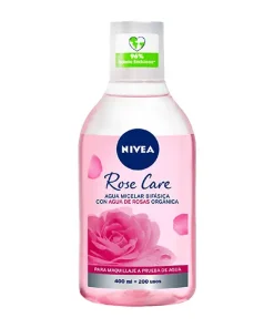 Nivea Rose Care Agua Micelar Bifásica 400 ml